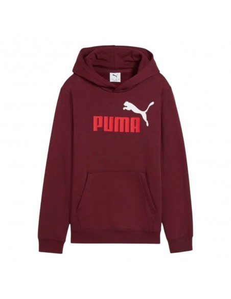Sudadera granate PUMA ESS 2 COLOR logo hoodie FL 685822-96