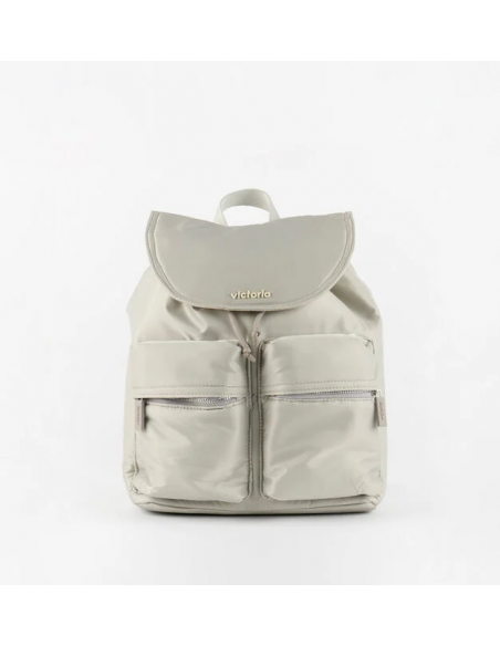 MOCHILA MUJER VICTORIA NYLON BOLSILLOS