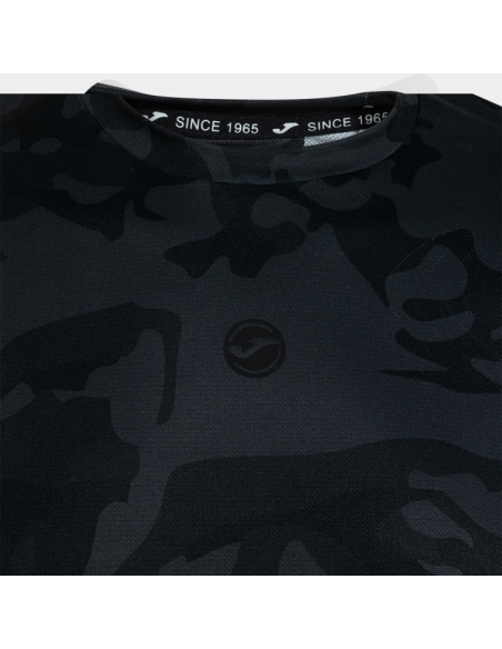 CAMISETA JOMA MANGA CORTA INDOOR NEGRA-GRIS  104497.100