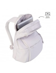MOCHILA MUJER TOTTO BEIGE LAILA 2