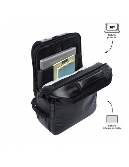 MOCHILA TOTTO EXPANDIBLE Y BOLSILLO PORTATIL MORRAL GROW