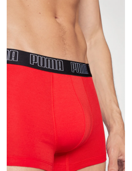 Boxer Pack de 2 unidades Puma Rojo y Negro Men Everyday Basic Boxers 701226387 011