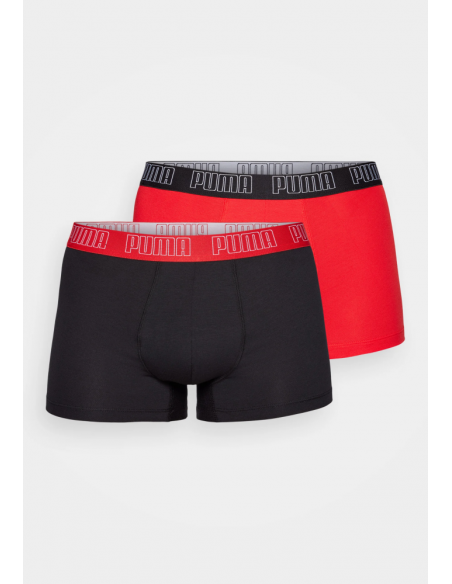 Boxer Pack de 2 unidades Puma Rojo y Negro Men Everyday Basic Boxers 701226387 011