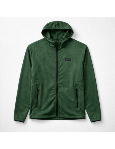 Sudadera Verde +8000 TIROS 253 hombre Abierta...