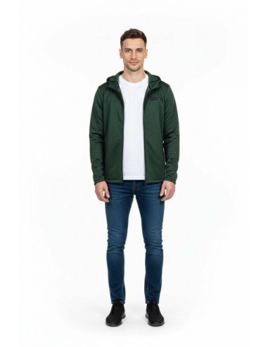 Sudadera Verde +8000 TIROS 253 hombre Abierta...
