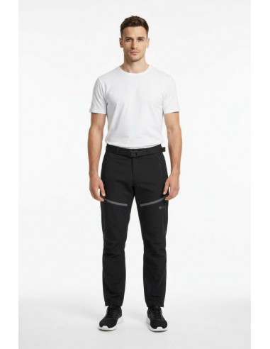 Pantalón Negro +8000 RUFI 005 hombre Trekking
