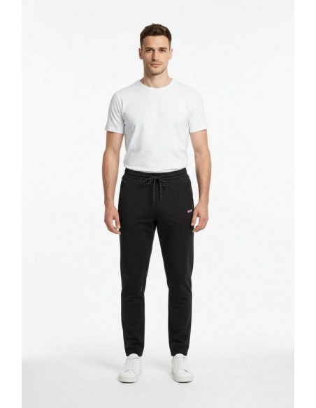 Pantalón Negro +8000 DAVEN 005 hombre Algodón