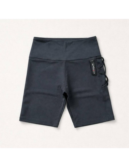 SHORT SONTRESS CYCLING ASIMETRICO CRUCES SPAGUETTI MP58-5 NEGRO MUJER