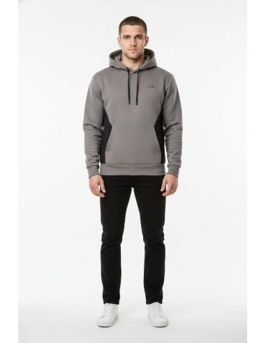 SUDADERA +8000 GRIS CAPUCHA DORNE 8235-042 HOMBRE