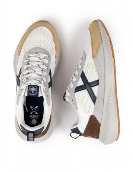 Zapatillas Blancas Munich LOOP 05 hombre Casual Moda