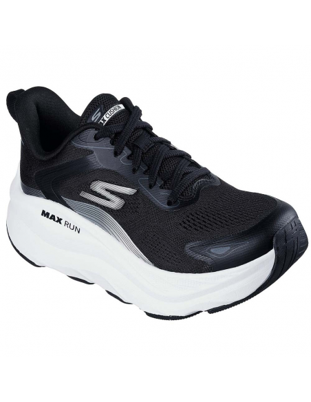 Zapatillas Negras Skechers MAX RUN mujer Running 129202/BKW