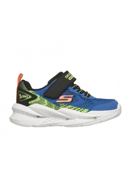 Zapatillas Azules Skechers METEOR LIGHTS 2.0 niño Velcro 401490N/BLBK
