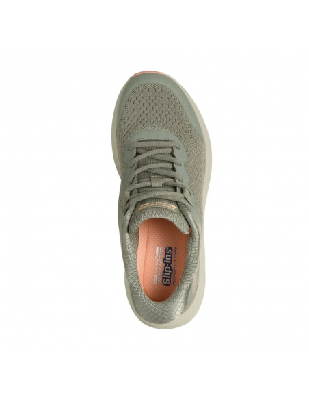 ZAPATILLA SKECHERS BOBS SKILLZ 117756-OLV MUJER VERDE