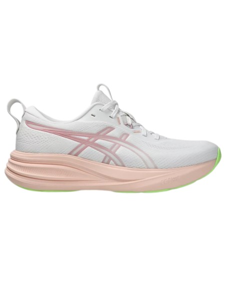 Zapatilla blanca-rosa Asics runing mujer 1012B930-100