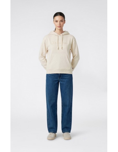 SUDADERA CHAMPION 118553 EM005 OHMM BEIGE MUJER CAPUCHA