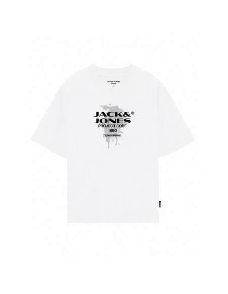 Camiseta JACK & JONES JCOCONDOR TEE SS CREW NECK FST 12284437 Blanco Blanco
