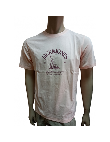 Camiseta JACK & JONES JORNANTUCKET TEE SS CN FST 12297895 Naranja Naranja