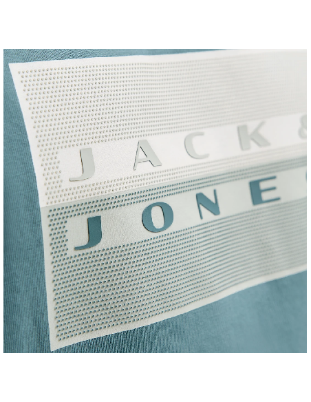 Camiseta JACK & JONES JCOFUSION DOTS PRINT TEE SS CREW SN 12289863 Azul Azul