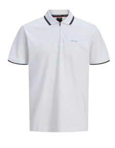 Polo JACK & JONES JCOFUSION BRANDING POLO ZIP SS 12289953...
