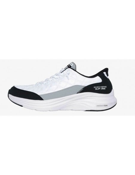 Calzado multideporte-Skechers CONTOUR FOAM - COZY FIT 232619-WBK HOMBRE-BLANCO- NEGRO