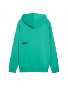 SUDADERA PUMA VERDE SPORT 692170-40 CAPUCHA 2