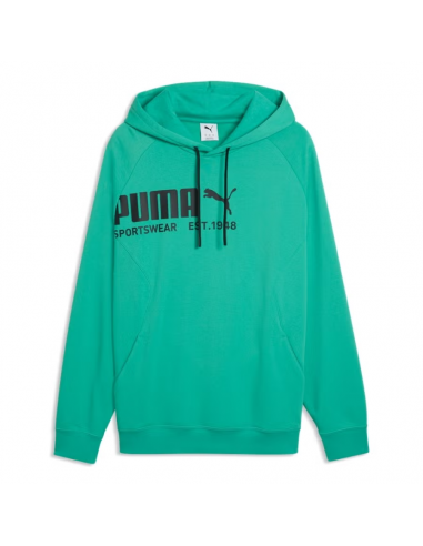 SUDADERA PUMA VERDE SPORT 692170-40 CAPUCHA