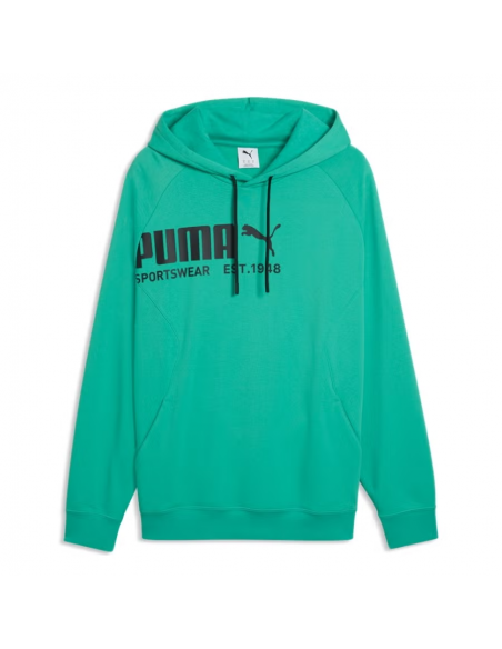 SUDADERA PUMA VERDE SPORT 692170-40 CAPUCHA