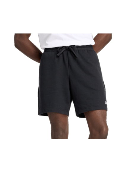 PANTALÓN CORTO ALGODÓN HOMBRE NEGRO FRENCH TERRY