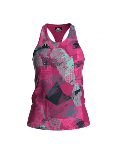CAMISETA KAPPA IDFAX 382657W-A07 ROSA MUJER ESPALDA CRUZADA