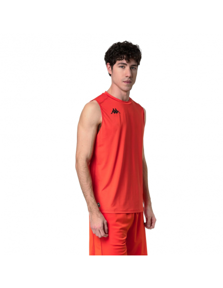 CAMISETA TIRANTES KAPPA ILEO 342238W-059 NARANJA HOMBRE ENTRENAMIENTO