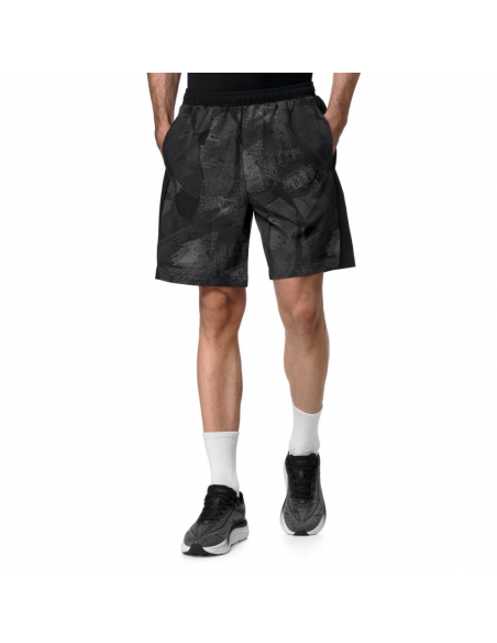 PANTALON CORTO PADEL KAPPA ISK 372B18W-A09 GRIS HOMBRE ELASTICO