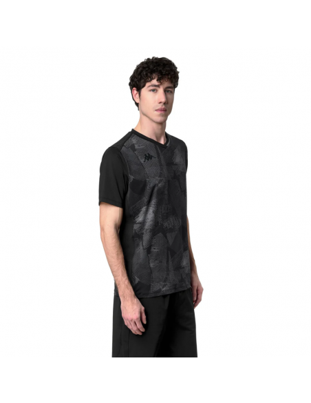 CAMISETA MANGA CORTA PADEL KAPPA IGTUR 382656W-A09 GRIS HOMBRE ELASTICA GRIS HOMBRE ELASTICA