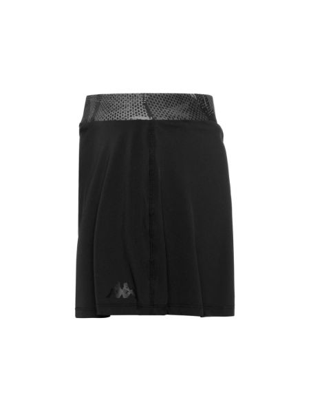 FALDA PADEL KAPPA IDLEN 37228CW-A09 NEGRO MUJER CON PANTALON CORTO