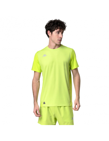 CAMISETA MANGA CORTA kAPPA IMSOR PRO 37273TW-XNV VERDE HOMBRE RUNNING