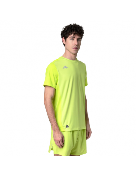 CAMISETA MANGA CORTA kAPPA IMSOR PRO 37273TW-XNV VERDE HOMBRE RUNNING