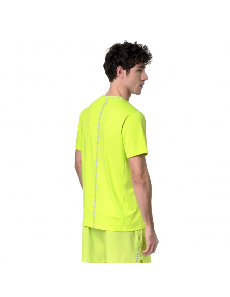 CAMISETA MANGA CORTA kAPPA IMSOR PRO 37273TW-XNV VERDE HOMBRE RUNNING