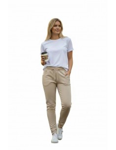 PANTALON LARGO SLX BEIGE BOLSILLO TRASERO PITILLO MUJER... 2