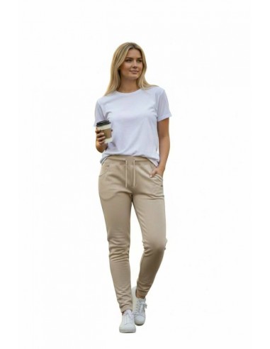 PANTALON LARGO SLX BEIGE BOLSILLO TRASERO...