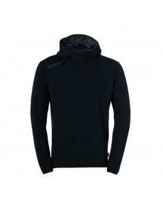 UHLSPORT SUDADERA CAPUCHA ESSENTIAL NEGRO