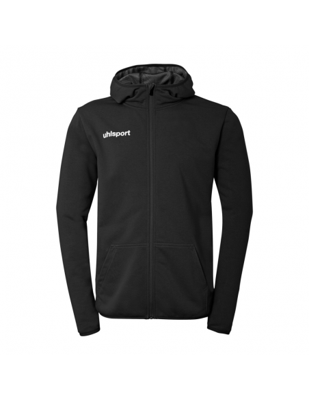 UHLSPORT CHAQUETA CHANDA ESSENTIAL HOODED NEGRO