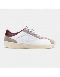 ZAPATILLAS MUJER MODA TRIVECA BLANCO GRANATE