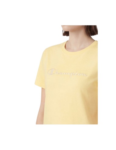 CAMISETA M/C AMARILLA CHAMPION MUJER 118382-YS165