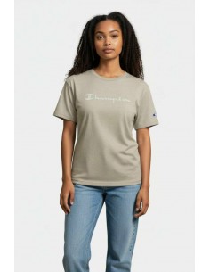 CAMISETA M/C GRIS CHAMPION MUJER 118382-EM005 2