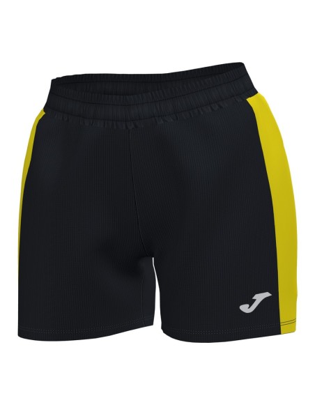 JOMA-SHORT MAXI NEGRO-AMARILLO