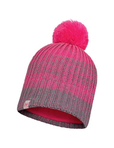 Knitted &Fleece Band Hat-Gella Pump Pink