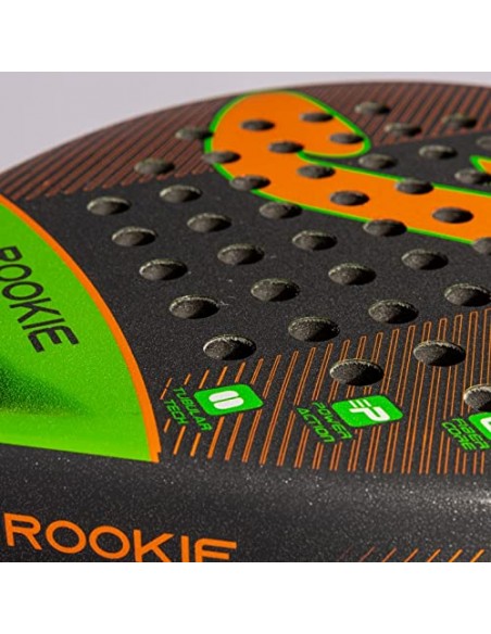 JOMA-PALA DE PÁDEL ROOKIE NEGRO NARANJA