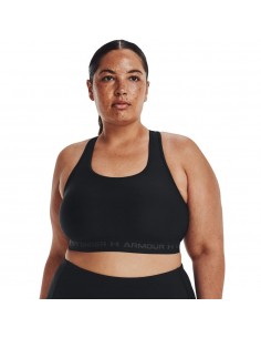 Top sujetador negro Under Armour negro mujer