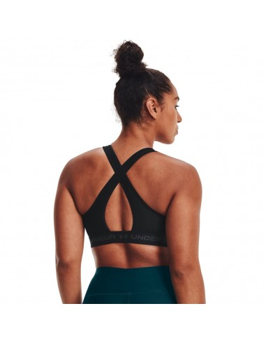 Top sujetador negro Under Armour negro mujer