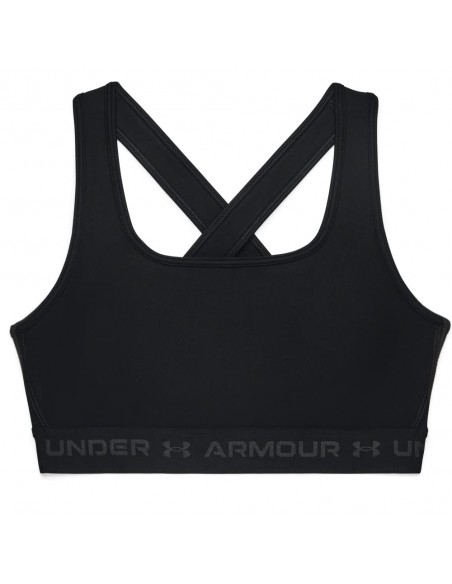 Top sujetador negro Under Armour negro mujer