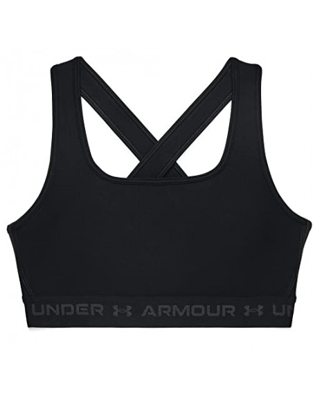 Top sujetador negro Under Armour negro mujer